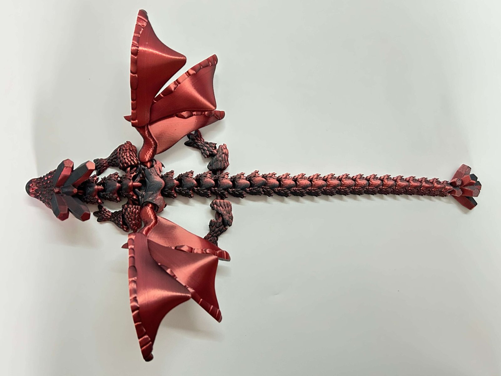 3d printed dragon black red6 3d printed dragon black red6